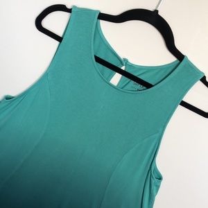 Torrid SUPER SOFT KNIT Teal Ombré Handkerchief Tunic Tank